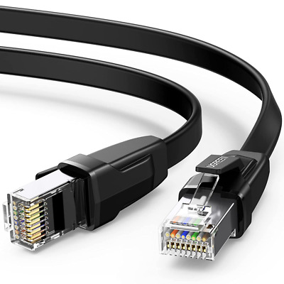 Ugreen Câble Réseau Ethernet RJ45 Plat Haut Débit 10Gbps 600MHz 8P8C Compatible 1m 