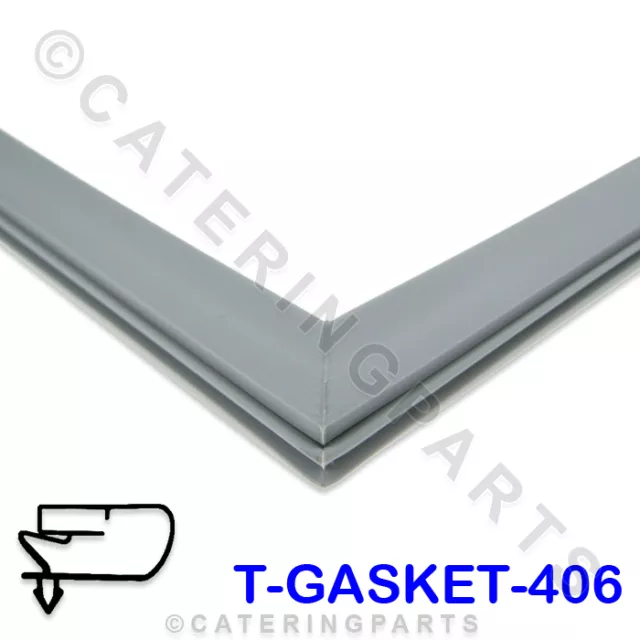 T6-Gasket-406 Inomak Upright Commercial Fridge Door Gasket / Seal T6Gasket406