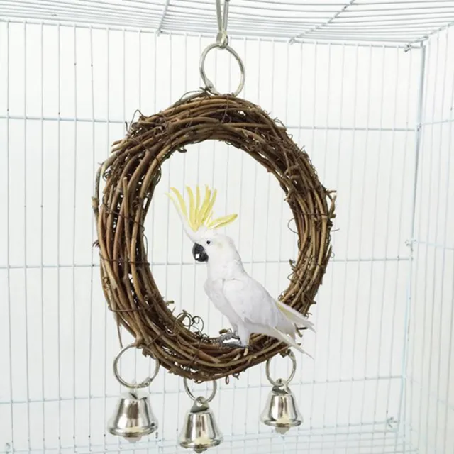 Haustier Vogel Papagei Schaukel Käfig Spielzeug Kauteil für'Sittich Nymphensitti