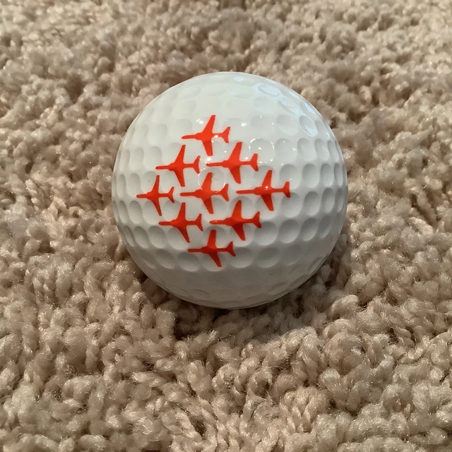 VINTAGE PING 1 Eye 2 Golf Ball Two Tone Red And White(Merry
