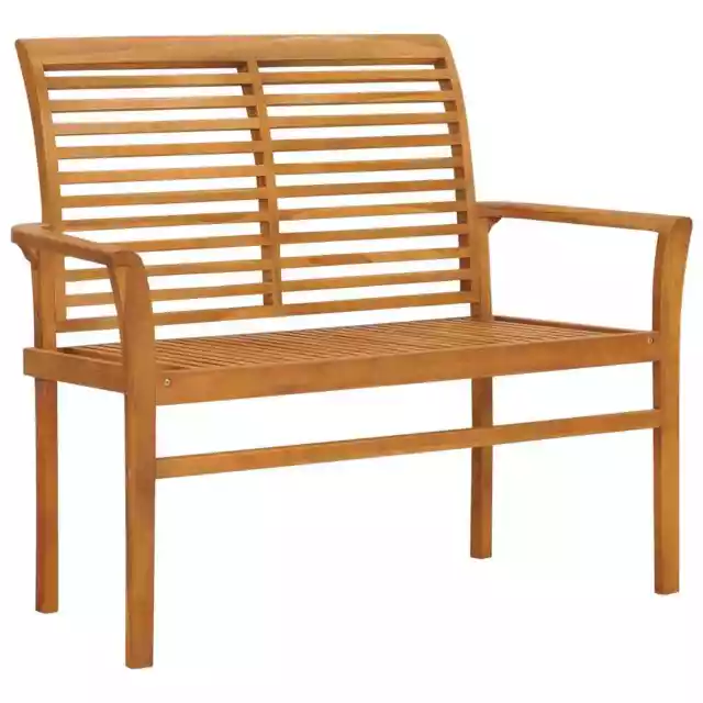 Banc de jardin 112 cm Bois de teck solide vidaXL