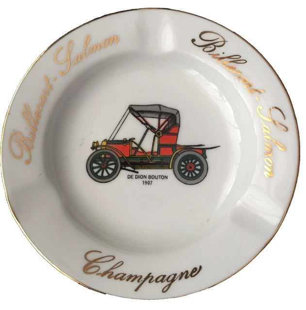 Billecart Champagne Ashtray Coupelle Vintage Car Series Rare De Dion Bouton 1907