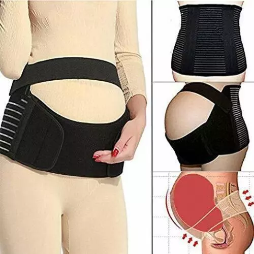 Pregnancy Maternity Belt Lumbar Back Support Waist Band Belly Bump Brace Strap 3