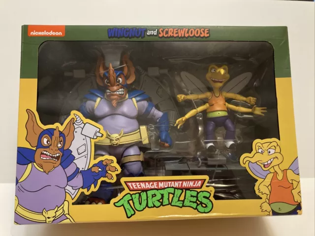 NEW NECA TMNT WINGNUT and SCREWLOOSE 2-pack Teenage Mutant Ninja Turtles IN HAND