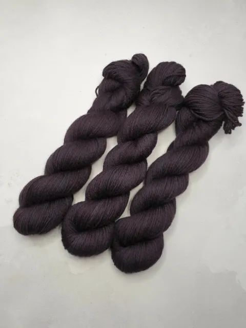 Corriedale DK Poids Fil, 100g, Charbon