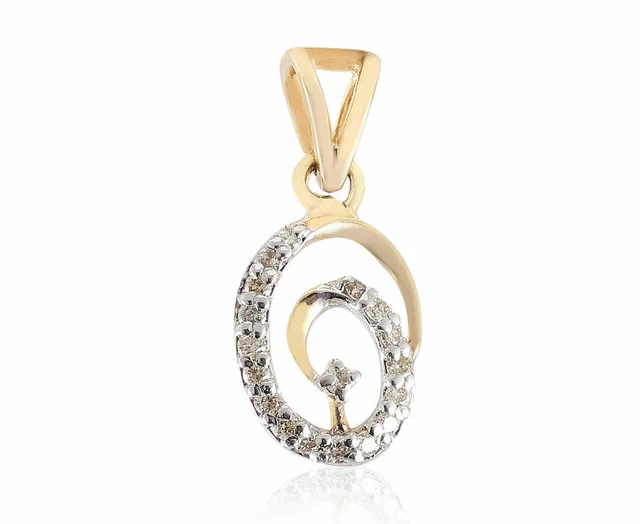 Pendentif En Diamants 0,85 Ct Or Jaune 18K - Coupe Excellente, Naturels - NEUF