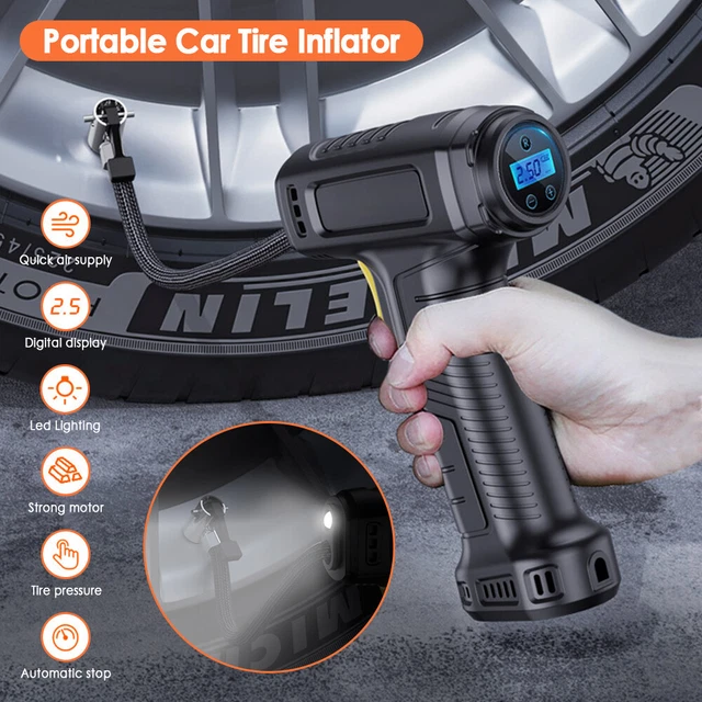 Corded 12V Electric Car Tyre Inflator Pump Portable Tire Air Compressor Car Pump