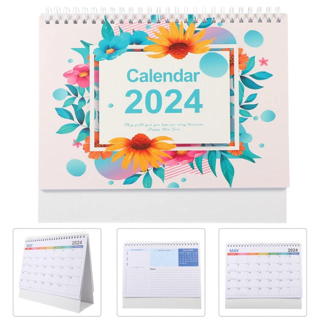 FLIP CALENDAR FOR desk Standing Desk Calendar 2024 United States Extra