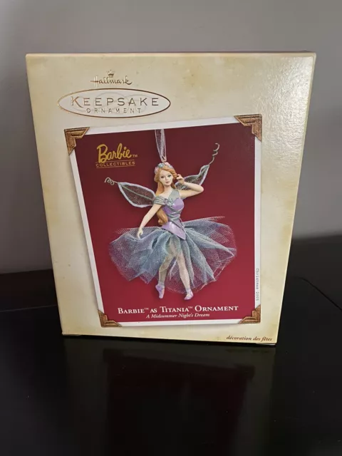 2005 Hallmark BARBIE As Titania FAIRY PRINCESS QUEEN BALLERINA 2005 Ornament-NEW