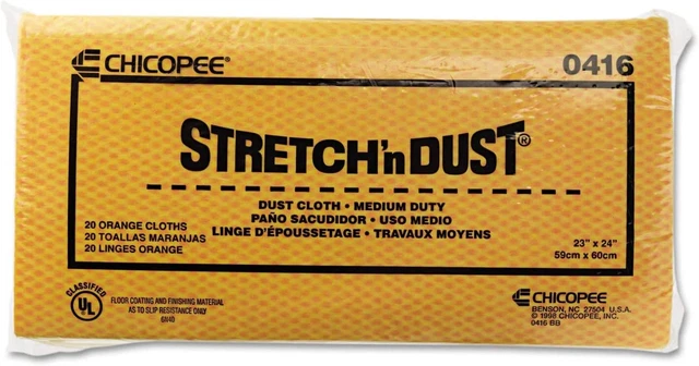 0416 Stretch 'n Dust Medium Duty 24" x 24" Unfolded Dust Clothes for Furniture P