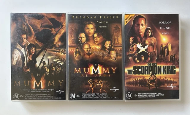 THE MUMMY + Returns + Scorpion King [VHS] Universal Big Box Ex-Rental ...