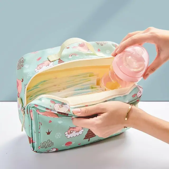 Baby Diaper Bag Nappy Bags Washable Cloth Organizer Holder Bags Waterproof 7