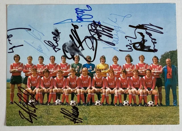1. FC Nürnberg Mannschaft Bergmann Fußball Autogrammkarte signiert (Oy-2561