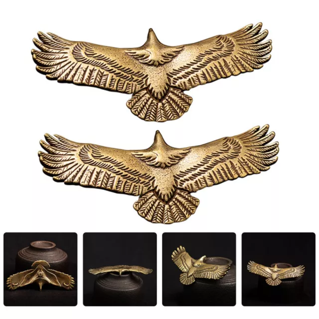 2 Pcs Cabinet Hardware Vintage Luggage Eagle Bag Button Small Buckle