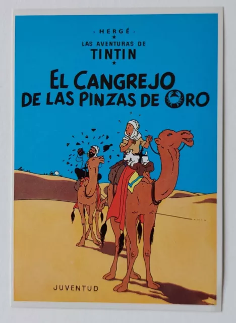 5 Postales Tintin Portadas