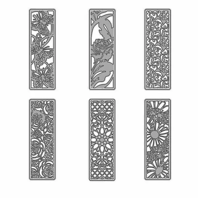Troqueles de corte de metal marco rectangular de encaje libro de recortes papel fabricación artesanal