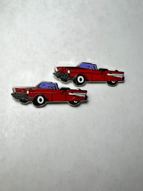 Custom Made Cufflinks Vintage Classic Cars 1957 Chevrolet Chevelle Chevy Coupe R