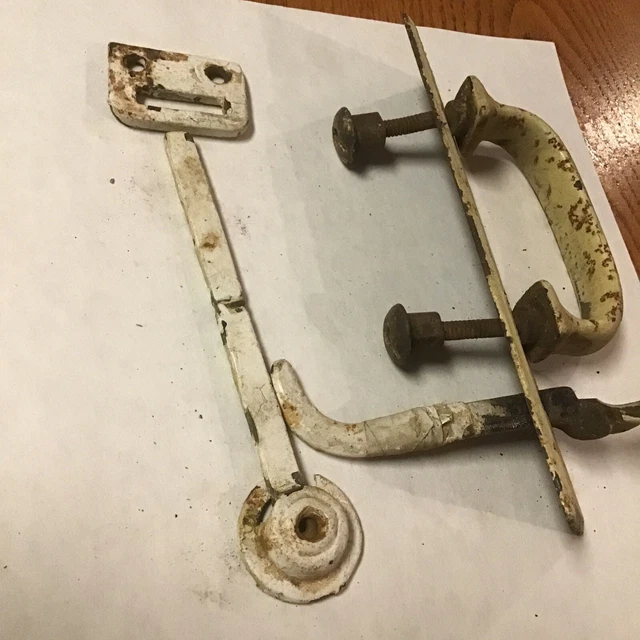 Antique Old Thumb Latch Barn Door  7 1/2” Handle Vintage Rustic Iron Hardware 3