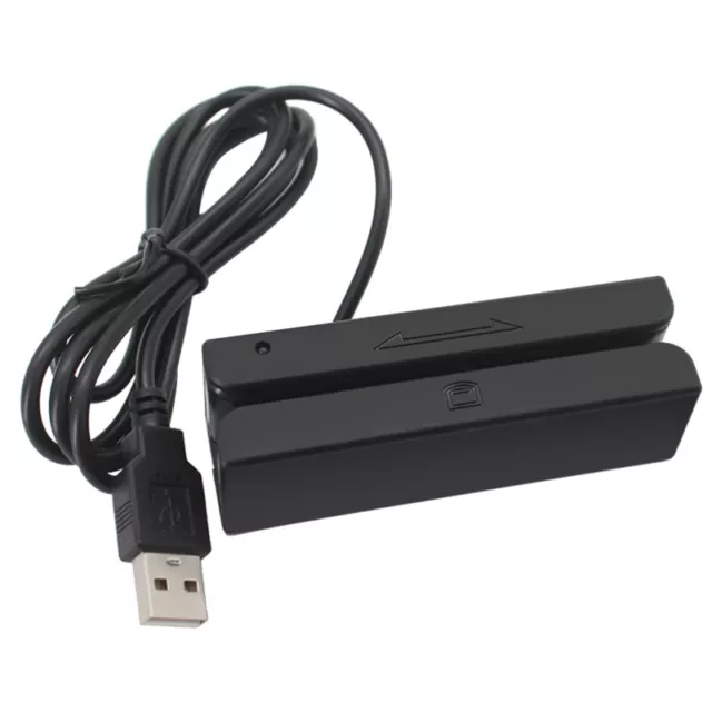 MSR90 USB Magnetic Strip Card Reading Machine Card Reader Stripe 3 Tracks   X6O8