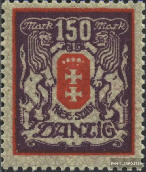Danzig 129Y postfrisch 1923 Großes Wappen
