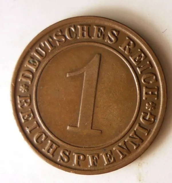 1928 D WEIMAR GERMANY PFENNIG- Collectible Coin - FREE SHIP - VINTAGE BIN #18