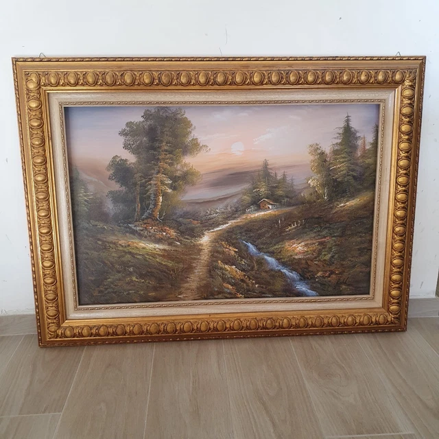 Declina - Tela Stampata Paesaggio, Decorazione da Parete, Foto su Tela, Grande Formato, Quadro Decorativo per Foto, Paesaggio Monte St Michel, 50 x 30 cm, Canvas, 50x30 cm