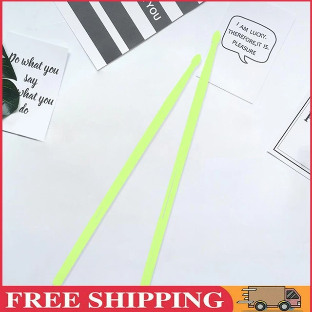 2 Pcs 4 Color Nylon Light Up Drum Sticks for Adults Kids Professional (Green)