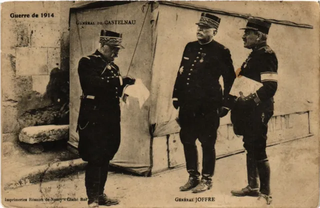 CPA AK Military General De Castelnau General Joffre Guerre 1914 (695369)
