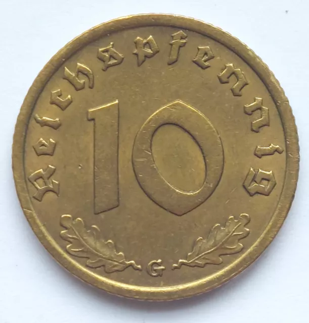 3. Reich, 10 Pfennig 1937 G, J. 364