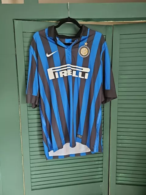 Inter Milan 2011/12 Home Football Shirt Original Mens Nike XL