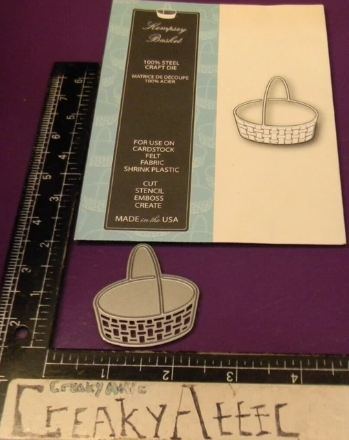 Cesta Tejida Kempsey Mango Troquelado Seco Estampado Plantilla Caja De Memoria Creakyattic