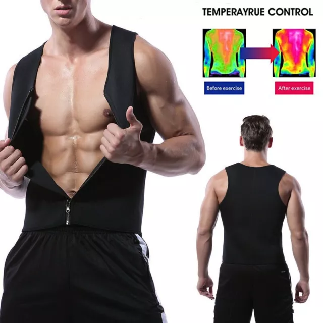 Canotta Da Uomo Body Shaper Camicia A Compressione Gilet Snellente Canotta -