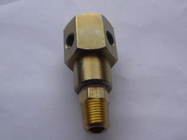 Oil Pressure Guage Adaptor 1/4" NPT suit Holden, Ford, etc