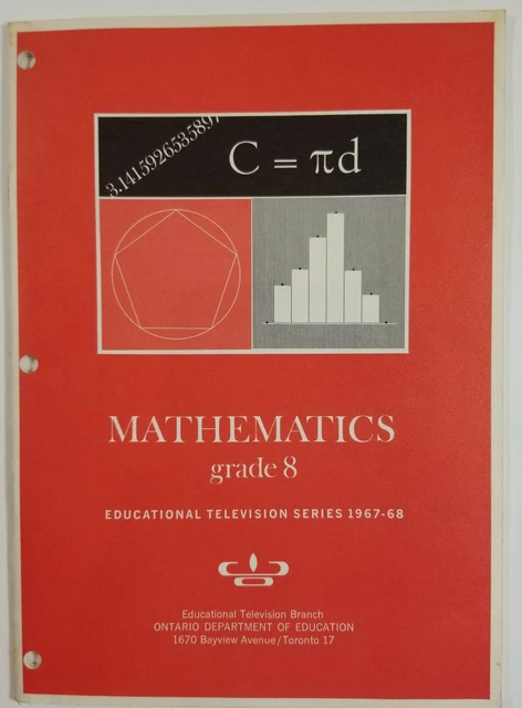 Telesition Math MATHEMATICS EDUCATIONAL TELEVISION Series 1967-68 Grade 8 Program Guide ...