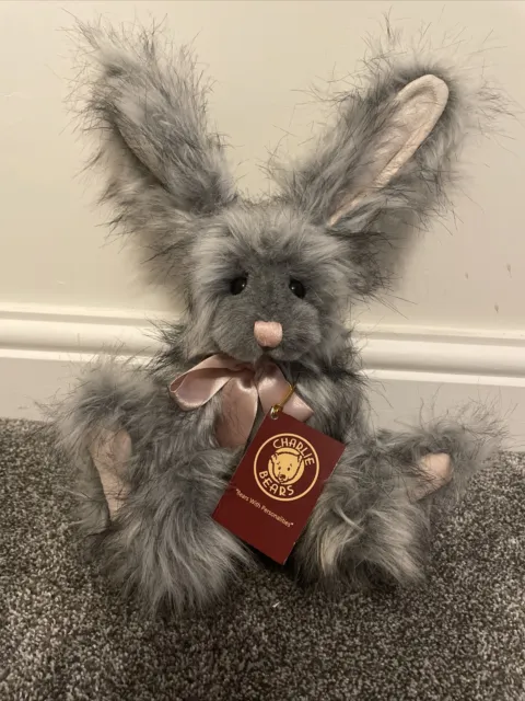 Rare Retired  BLUEBELL Charlie Bear Soft Plush Bunny Rabbit 31cm