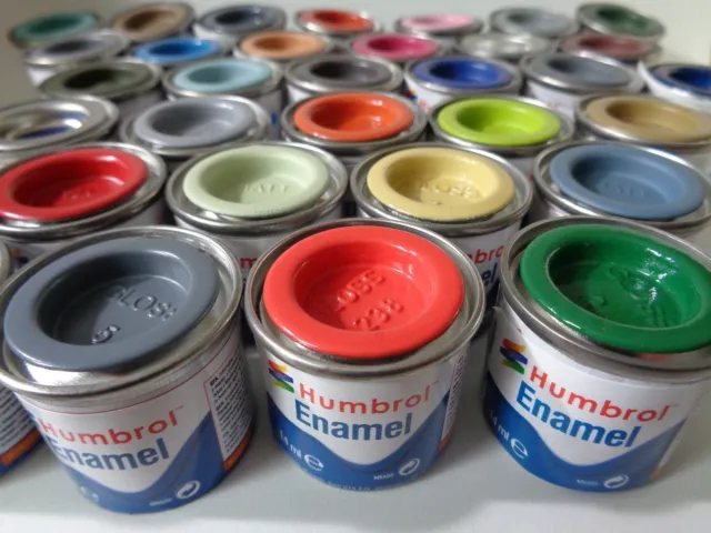 (15,64€/100ml) HUMBROL Enamel / Lack / Email Farben, 14ml Farbdosen, Auswahl