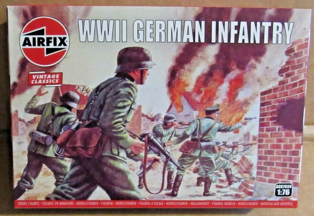 Zvezda 8083 - German WWI Infantry 1914-1918 Plastic Model Soldiers - 1:72 Scale, 7 Figures Unpainted