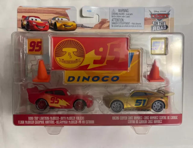 Disney Pixar Cars On The Road 2 Pack Lightning Mcqueen & Racing Center Cruz 2022