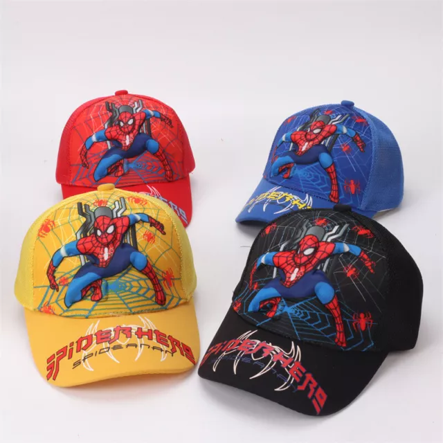 Marvel Avengers Boy Girl Baseball Cap Kids Snapback Children Hat spiderman