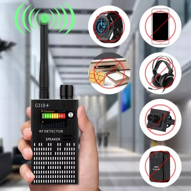 Anti-Spy Signal Bug RF Detector Hidden Camera Laser Lens GSM GPS Device Finder