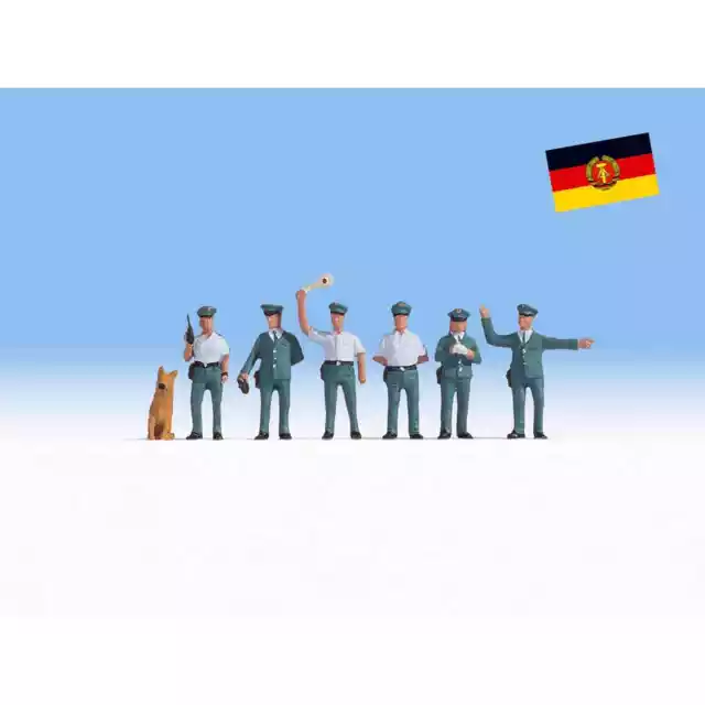 Noch 15076 1/87 H0 Personnages Figurines Policiers De L’ancienne Rda Allemande