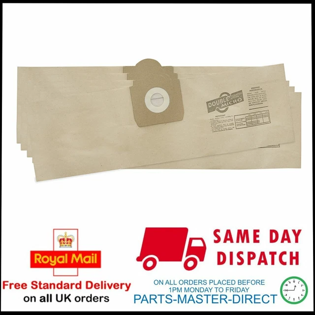 TITAN TTB350VAC 1300W 16ltr WET & DRY VACUUM CLEANER PAPER DUST BAGS 5