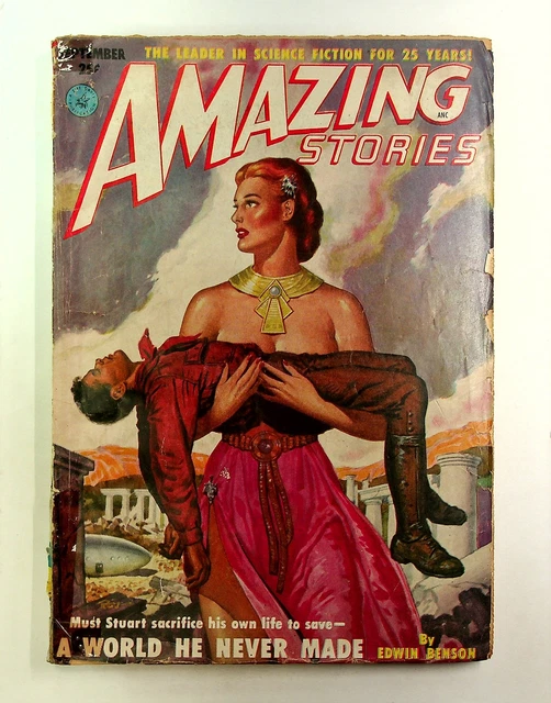 Amazing Stories Pulp Sep 1951 Vol. 25 #9 GD- 1.8 Low Grade