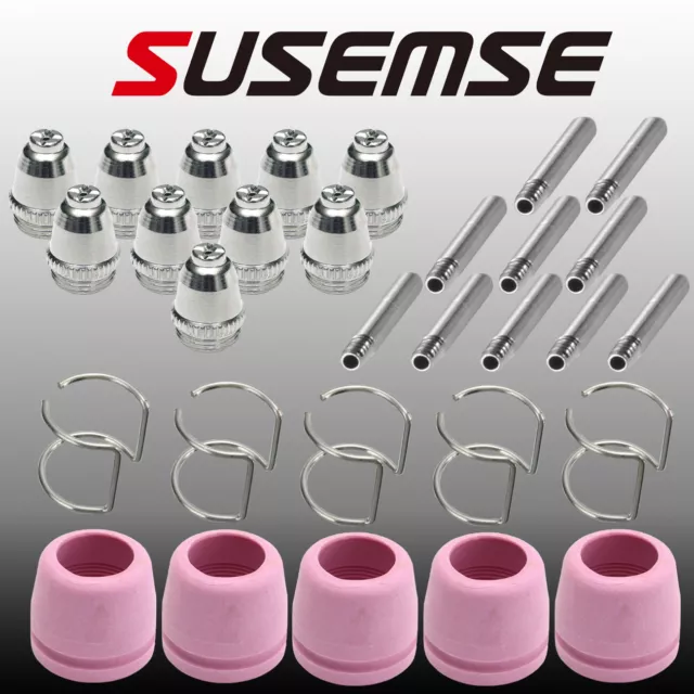 30PCS Plasma Cutter Torch Consumables Nozzle Tip Electrode For LTP5000D LTP6000