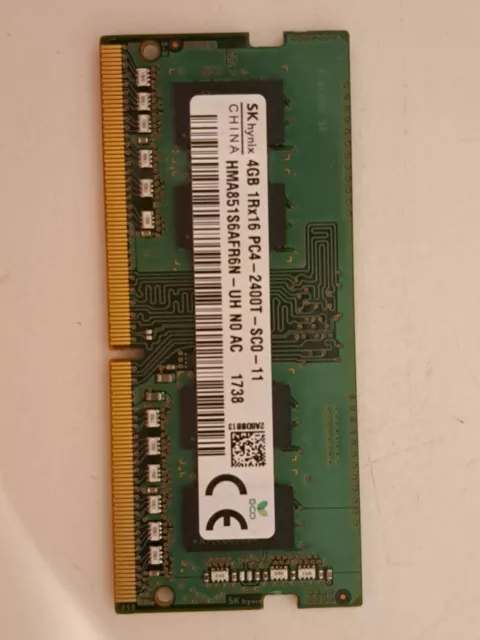 RAM SK HYNIX 4GB 1Rx16 PC4-2400T-.PC ORDINATEUR PORTABLE EUR 8,00