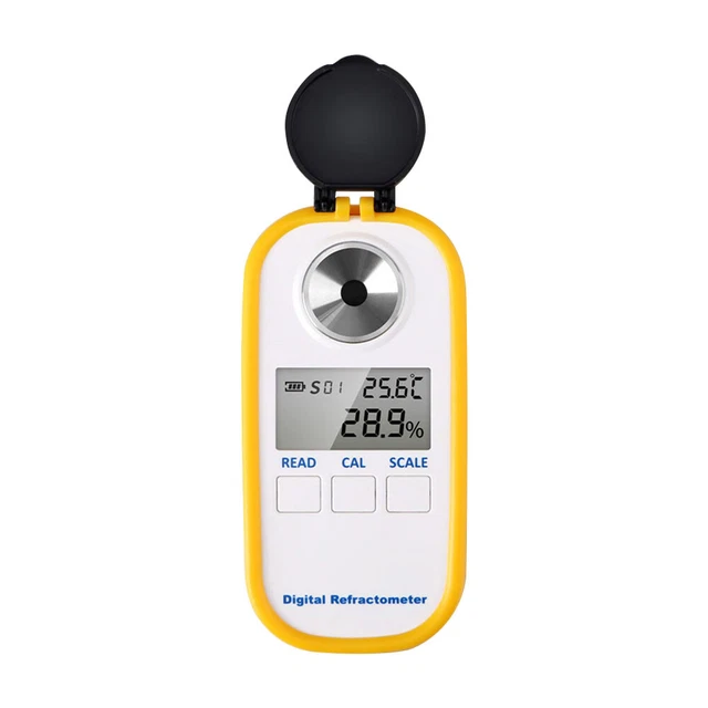 Medidor de alcohol de vino digital portátil refractómetro cerveza LCD herramientas probador de alcohol