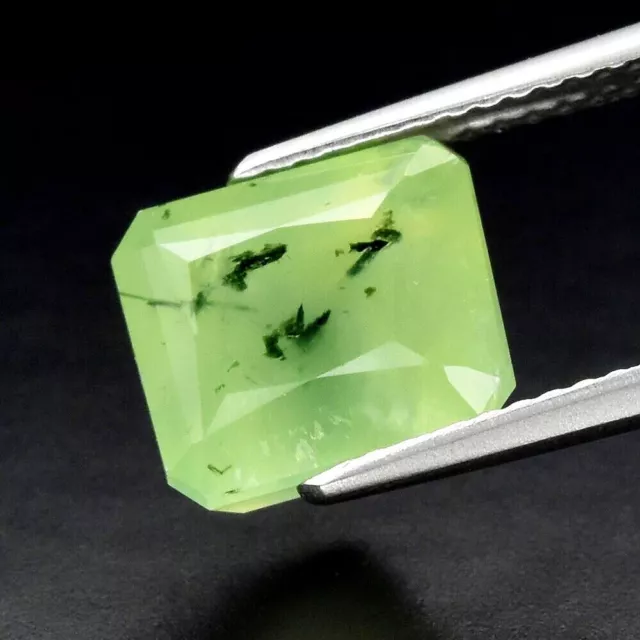 ★★RARE !! PRENHITE AVEC TRAITS NOIRS D'AFRIQUE : 5,03 CARATS  ★★ p380.135T