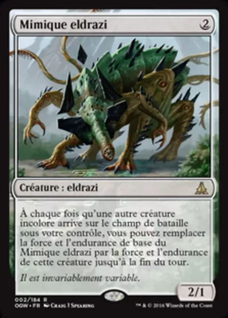 Mimique eldrazi eldrazi mimic   OGW  MTG Magic VF NM