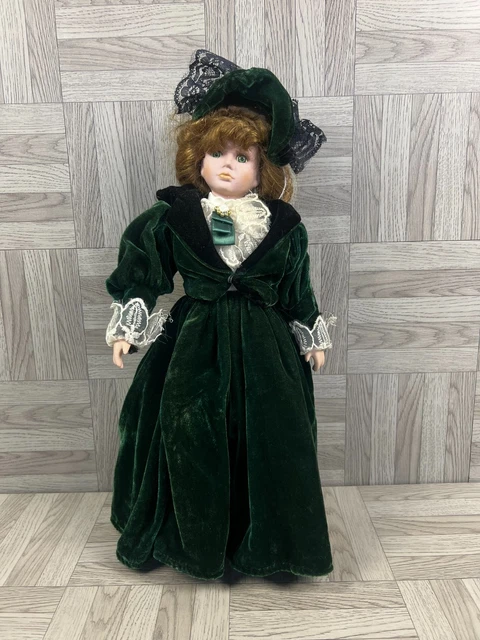 VTG PORCELAIN CONE Doll Made In Taiwan R.O.C - Victorian Lace Dress Figure  19cm 14.01 - PicClick UK