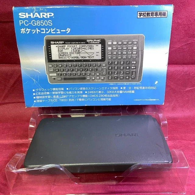 Calculatrice graphique Sharp PC-G850V langue C ordinateur de poche